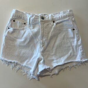 Abercrombie 90’s High arise Cutoff Jean shorts size 27